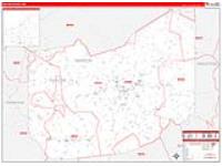 Taylor, Wv Carrier Route Wall Map