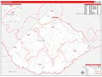 Telfair, Ga Carrier Route Wall Map