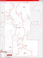 Teller, Co Carrier Route Wall Map