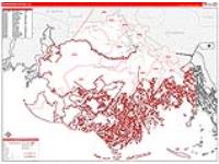 Terrebonne Parish (), La Carrier Route Wall Map