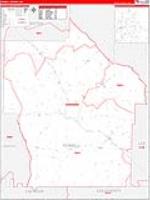 Terrell, Ga Carrier Route Wall Map