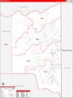 Teton, Id Carrier Route Wall Map