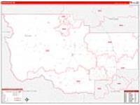 Teton, Mt Carrier Route Wall Map