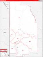 Teton, Wy Carrier Route Wall Map