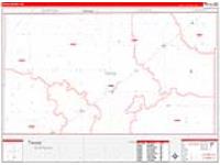 Texas, Ok Carrier Route Wall Map