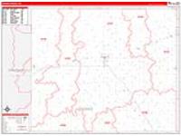 Thomas, Ks Carrier Route Wall Map