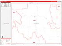 Thomas, Ne Carrier Route Wall Map