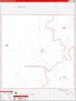 Throckmorton, Tx Carrier Route Wall Map