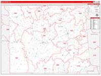 Tioga, Pa Carrier Route Wall Map