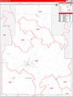 Tippah, Ms Carrier Route Wall Map