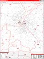Tippecanoe, In Carrier Route Wall Map