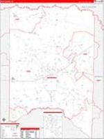 Titus, Tx Carrier Route Wall Map