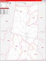 Todd, Ky Carrier Route Wall Map