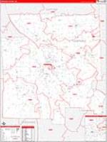 Tompkins, Ny Carrier Route Wall Map