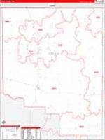 Toole, Mt Carrier Route Wall Map