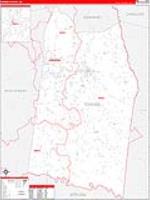Toombs, Ga Carrier Route Wall Map