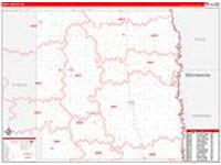 Traill, Nd Carrier Route Wall Map