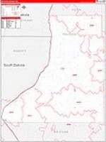Traverse, Mn Carrier Route Wall Map