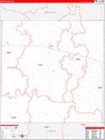 Trego, Ks Carrier Route Wall Map