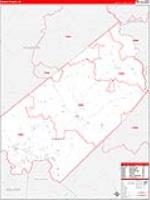 Trinity, Tx Carrier Route Wall Map