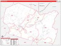 Tucker, Wv Carrier Route Wall Map