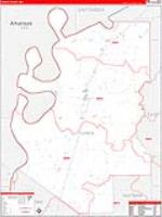 Tunica, Ms Carrier Route Wall Map