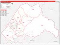 Tuolumne, Ca Carrier Route Wall Map