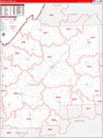 Tuscola, Mi Carrier Route Wall Map
