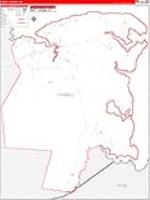 Tyrrell, Nc Carrier Route Wall Map