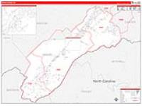 Unicoi, Tn Carrier Route Wall Map