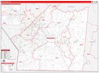 Union, Nc Carrier Route Wall Map