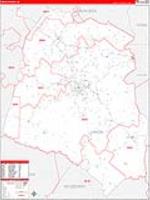 Union, Sc Carrier Route Wall Map