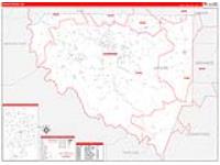 Upson, Ga Carrier Route Wall Map