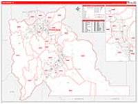 Utah, Ut Carrier Route Wall Map