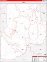 Valley, Mt Carrier Route Wall Map