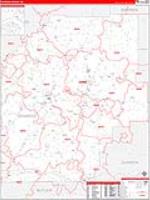 Venango, Pa Carrier Route Wall Map