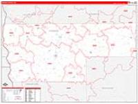 Vernon, Wi Carrier Route Wall Map