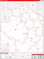 Wabaunsee, Ks Carrier Route Wall Map