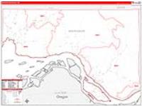 Wahkiakum, Wa Carrier Route Wall Map