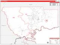 Wakulla, Fl Carrier Route Wall Map