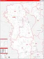 Waller, Tx Carrier Route Wall Map