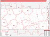 Walsh, Nd Carrier Route Wall Map