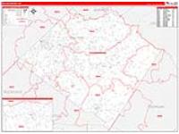 Walton, Ga Carrier Route Wall Map