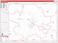 Wapello, Ia Carrier Route Wall Map