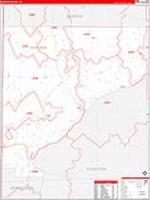 Warren, In Carrier Route Wall Map