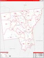 Warren, Ny Carrier Route Wall Map