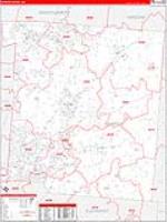 Warren, Oh Carrier Route Wall Map