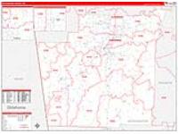 Washington, Ar Carrier Route Wall Map