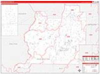 Washington, Fl Carrier Route Wall Map