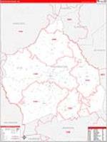 Washington, Ga Carrier Route Wall Map